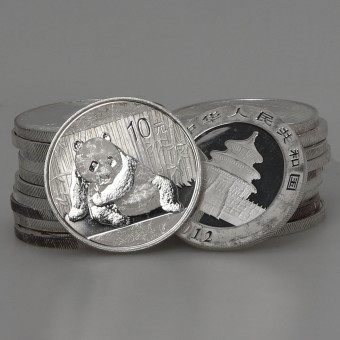 Silbermünze "China Panda" (Junk-Bag) 20x 1oz 