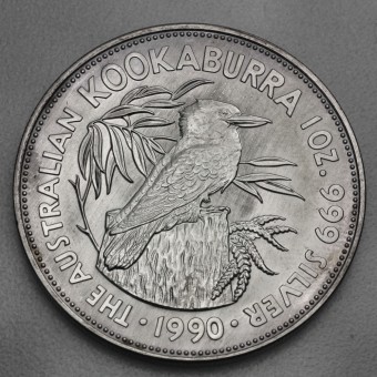 Silbermünze 1oz "Kookaburra" 1990 (Australien)
