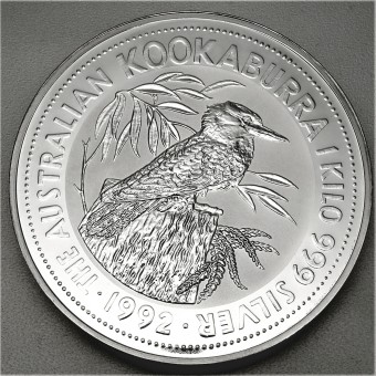 Silbermünze 1kg "Kookaburra" 1992 (Australien)