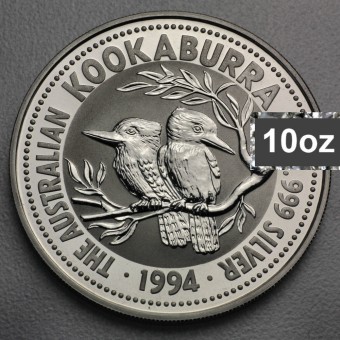 Silbermünze 10oz "Kookaburra - 1994" 