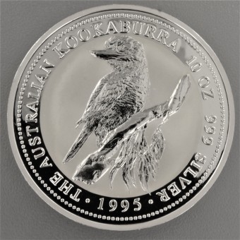 Silbermünze 10oz "Kookaburra" 1995 (Australien)