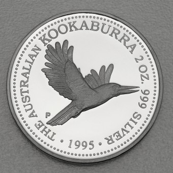 Silbermünze 2oz "Kookaburra" 1995 (PP) (Australien)