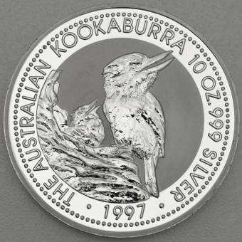 Silbermünze 10oz "Kookaburra" 1997 (Australien)