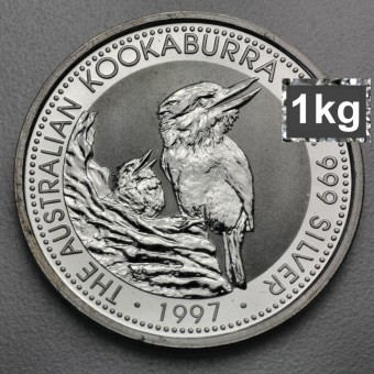 Silbermünze 1kg "Kookaburra" 1997 (Australien)
