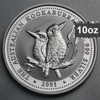 Silbermünze 10oz "Kookaburra - 2001" 