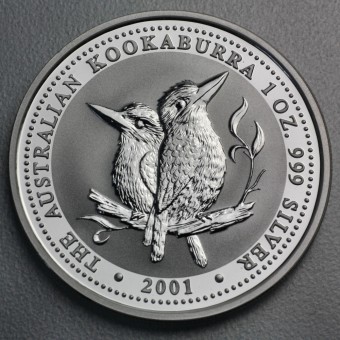 Silbermünze 1oz "Kookaburra - 2001" 