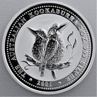 Silbermünze 2oz "Kookaburra - 2001" 