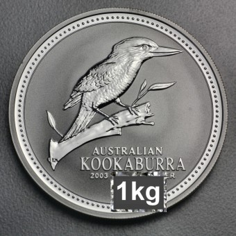 Silbermünze 1kg "Kookaburra" 2003 (Australien)