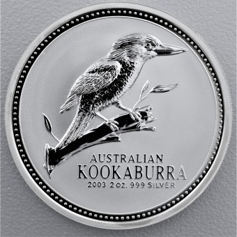 Silbermünze 2oz "Kookaburra" 2003 (Australien)