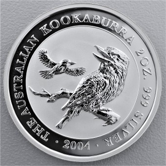 Silbermünze 2oz "Kookaburra" 2004 (Australien)