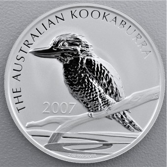 Silbermünze 2oz "Kookaburra - 2007" 