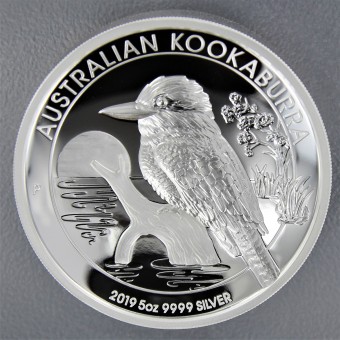 Silbermünze 5oz "Kookaburra - 2019" High Relief 