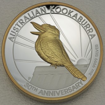 Silbermünze 2oz "Kookaburra" 2020 (PP/HR/verg.) (Australien)