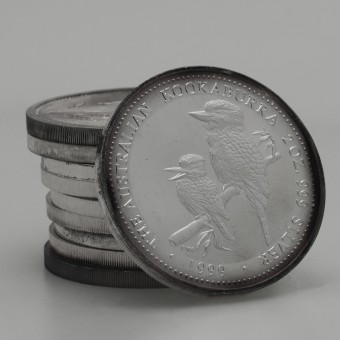 Silbermünze "Kookaburra" (Junk-Bag) 10x 2oz 