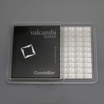 Silbertafel VALCAMBI (100x 1g Ag) "CombiBar" 