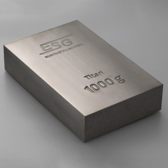 Titanbarren 1kg ESG Buntmetall (995,0 Ti) 
