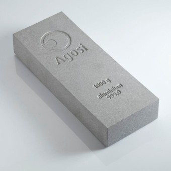 Aluminiumbarren 1kg Buntmetall (995,0 Al) verschiedene Hersteller (Resale)