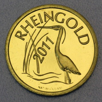 Flussgold-Medaille 2011 "Naturgold aus dem Rhein" 