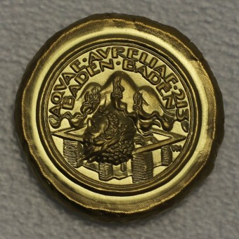Flussgold-Medaille 2021 "Aqua Aurelia Rheingold" 