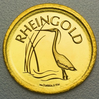 Flussgold-Medaille "Naturgold aus dem Rhein" 