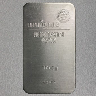 Platinbarren 1000g Umicore (Pt) 