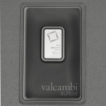 Platinbarren 10g Valcambi (Pt) 