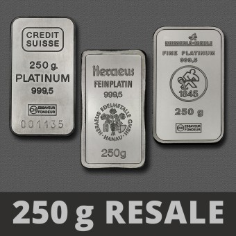 Platinbarren 250g (Resale) 