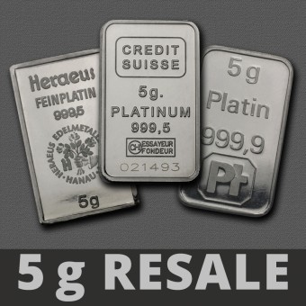 Platinbarren 5g (Resale) 