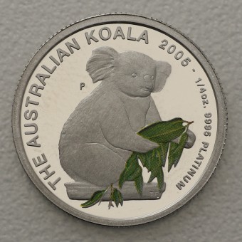 Platinmünze 1/4oz "Koala" 2005 (PP) koloriert (Australien)