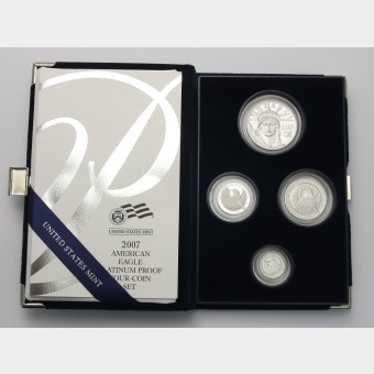 Platinmünzen "American Eagle" 2007 (PP) Set – 4-teilig (USA)