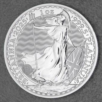 Platinmünze 1oz "Britannia" aktueller Jahrgang Charles III. (Großbritannien)
