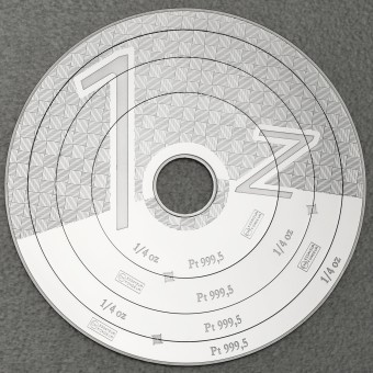 Platinbarren 4 x 1/4oz "Armillary" (Cook Islands)