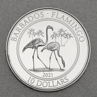 Platinmünze 1oz "Flamingo 2021" (Barbados)
