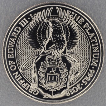 Platinmünze 1oz "Griffin of Edward III. 2018" The Queens Beasts