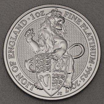 Platinmünze 1oz "Lion of England" 2017 The Queen's Beasts 19% (Großbritannien)