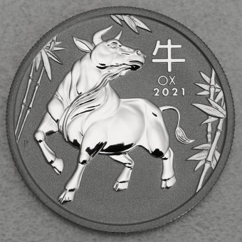 Platinmünze 1oz "Ochse" 2021 Lunar III – Year of the Ox (Australien)