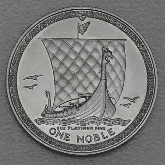 Platinmünze 1oz "Noble - Wikinger" Isle of Man