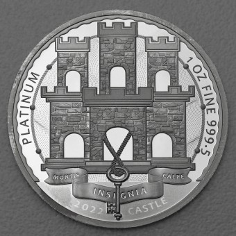 Platinmünze 1oz "Schloss Montis Calpe 2022 " (GIB) 