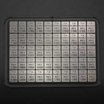 Platintafel (50x 1g Feinplatin) "CombiBar" 