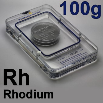 Anlage-Rhodium 100g (999 Rh), pulverförmig 