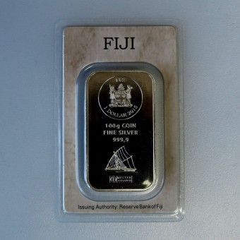 Münzbarren 100g "Fiji" (Argor-Heraeus) geprägt 