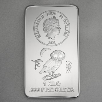 Münzbarren 1kg "Silber Eule" 2021 (Niue)