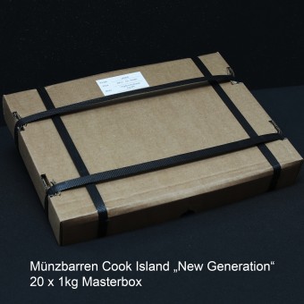 Münzbarren "Cook Island" 20x 1kg (Masterbox) "New Generation"