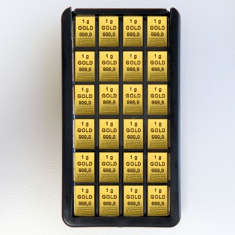 Gold-Box (24x1g Au) "CombiPurse" Edelmetall-Set 