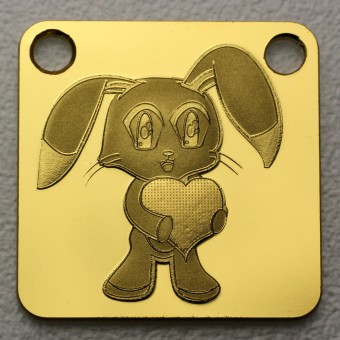 Gold-Schmuckbarren 10g "Bunny/Hase" PAMP 