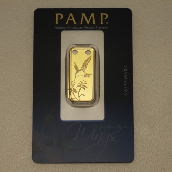 Gold-Schmuckbarren 1/5oz "Hummingbird" PAMP 