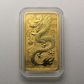 Gold Münzbarren 1oz "Rectangular Dragon 2018" 