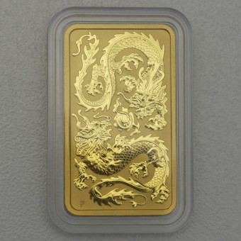 Gold Münzbarren 1oz "Rectangular Dragon 2020" 