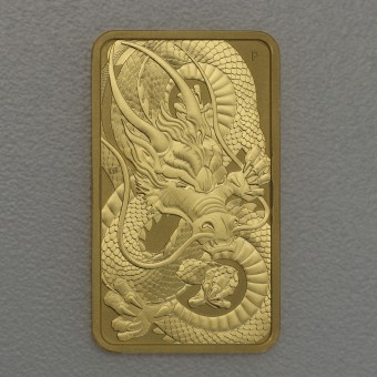 Gold Münzbarren 1oz "Rectangular Dragon 2021" 