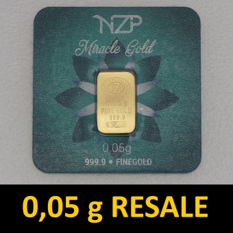Goldbarren 0,05g "Resale" (div. Hersteller) 